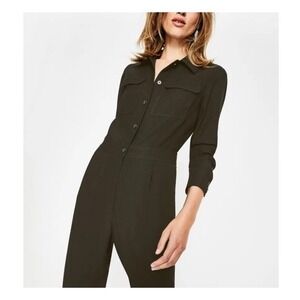 BODEN Zada‎ Jumpsuit Olive Green Women 8 Boilersuit Coverall